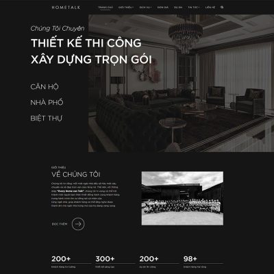Thiết kế web công ty kiến trúc xây dựng 07